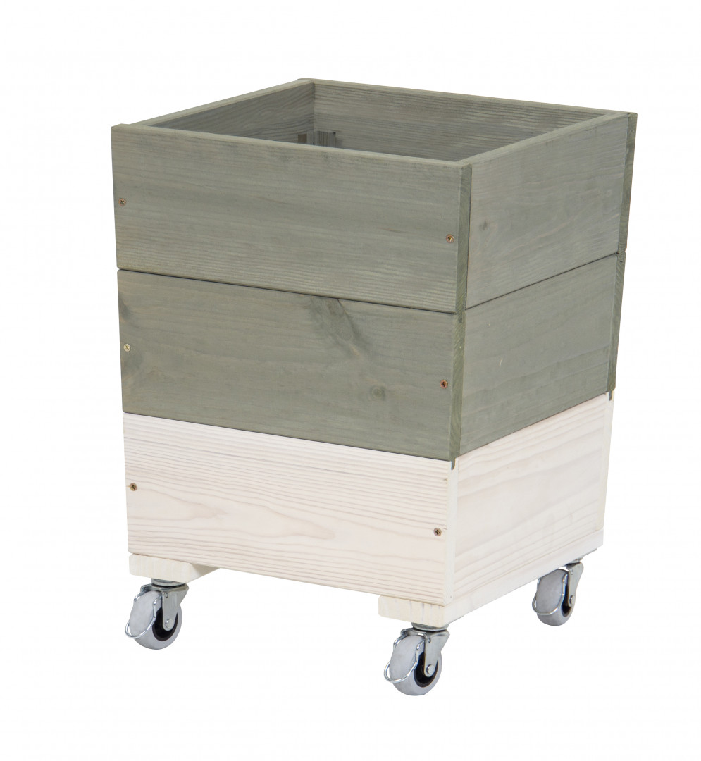 Terrace pot on wheels